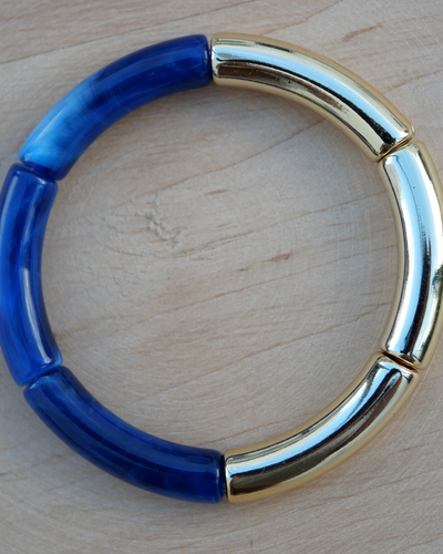 Bigoût marbré bleu et doré